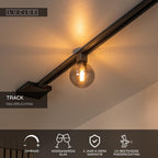 TRACK TYCHO- Rail spot - 1-phase Rail system / Track lighting - 1xG9 - Smoke (Extension)