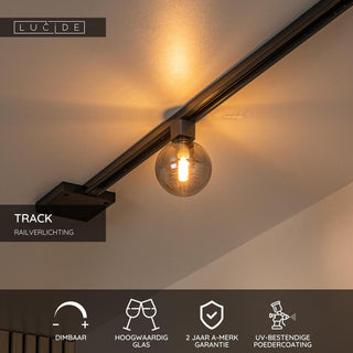 TRACK TYCHO- Rail spot - 1-phase Rail system / Track lighting - 1xG9 - Smoke (Extension)