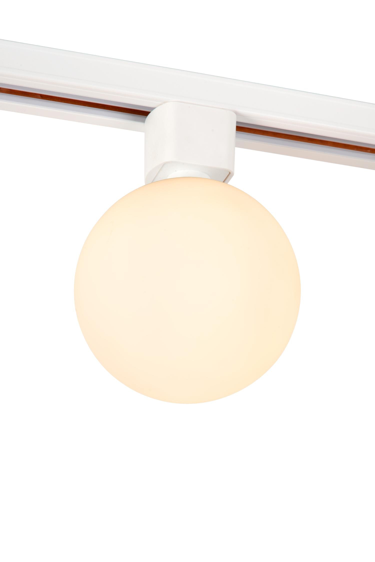 TRACK TYCHO- Railspot - 1-fase Railsysteem / Railverlichting - 1xG9 - Opaal (Uitbreiding)