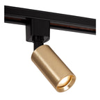 TRACK RITMO Rail spot - 1-phase Rail system / Track lighting - 1xGU10-MR11 - Matt Gold / Brass (Extension)