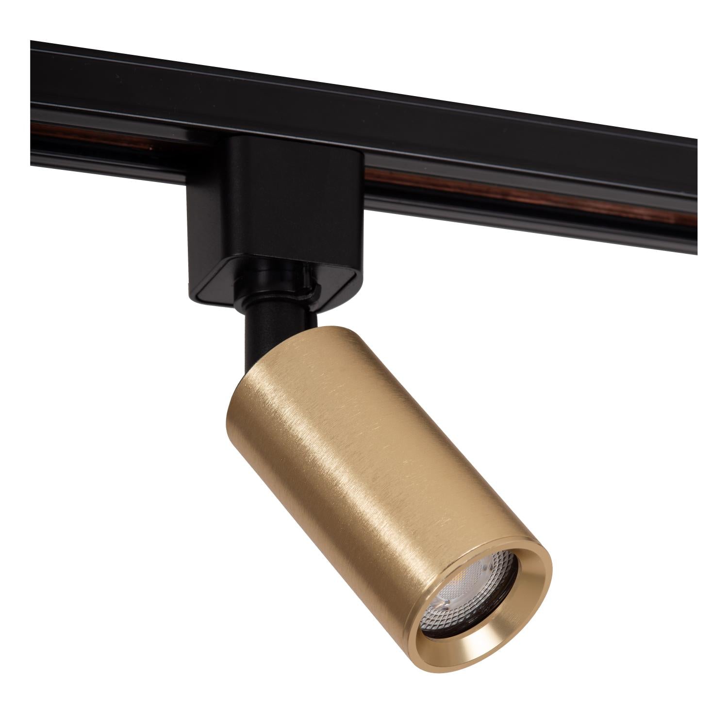 TRACK RITMO Rail spot - 1-phase Rail system / Track lighting - 1xGU10-MR11 - Matt Gold / Brass (Extension)