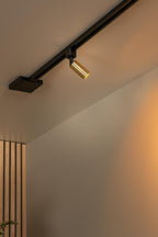 TRACK RITMO Rail spot - 1-phase Rail system / Track lighting - 1xGU10-MR11 - Matt Gold / Brass (Extension)