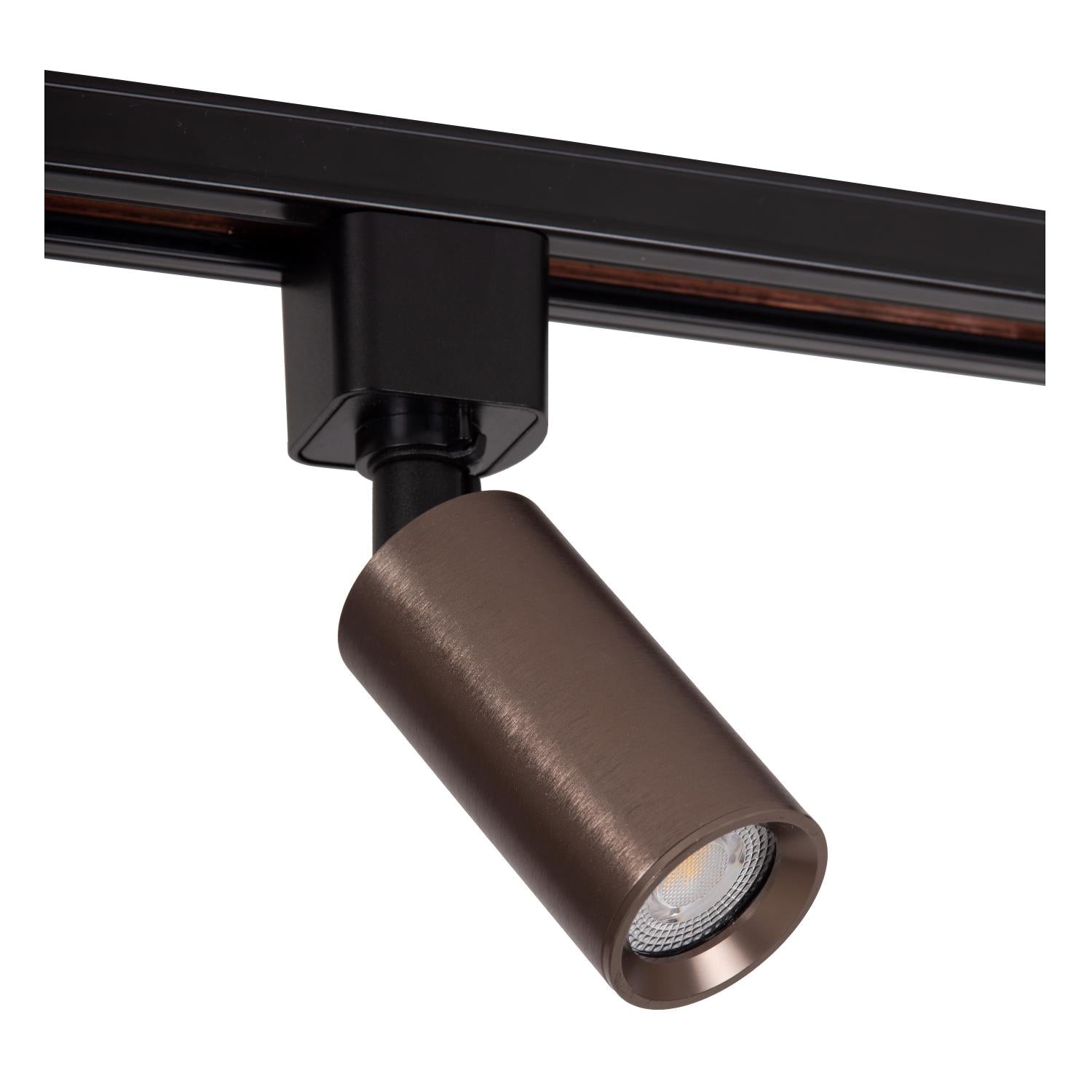 TRACK RITMO Railspot - 1-fase Railsysteem / Railverlichting - 1xGU10-MR11 - Koffie (Uitbreiding)