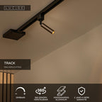 TRACK KEONI Railspot - 1-fase Railsysteem / Railverlichting - 1xG9 - Koffie