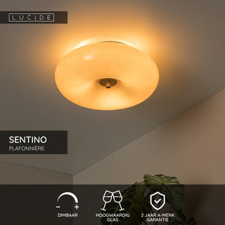 Lucide - SENTINO - Ceiling light - Ø 30 cm - 3xG9 - Taupe - IP20