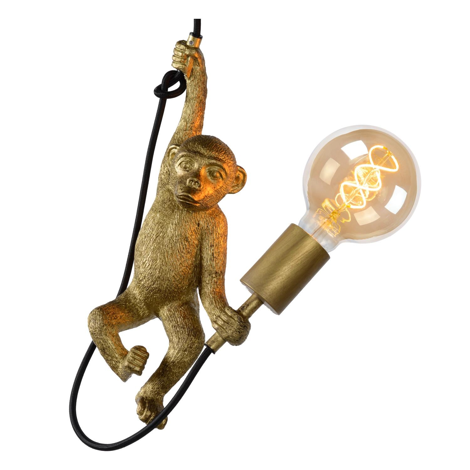 EXTRAVAGANZA CHIMP - Hanglamp - Ø 17,6 cm - 1xE27 - Zwart