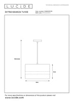 EXTRAVAGANZA TUSSE - Hanglamp - Ø 30 cm - 1xE27 - Groen