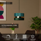 EXTRAVAGANZA TUSSE - Hanglamp - Ø 30 cm - 1xE27 - Groen
