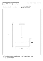 EXTRAVAGANZA TUSSE - Hanglamp - Ø 30 cm - 1xE27 - Roze