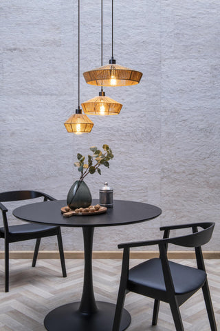 YUNKAI - Hanglamp - Ø 60 cm - 3xE27 - Naturel