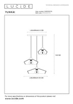 YUNKAI - Hanglamp - Ø 60 cm - 3xE27 - Naturel