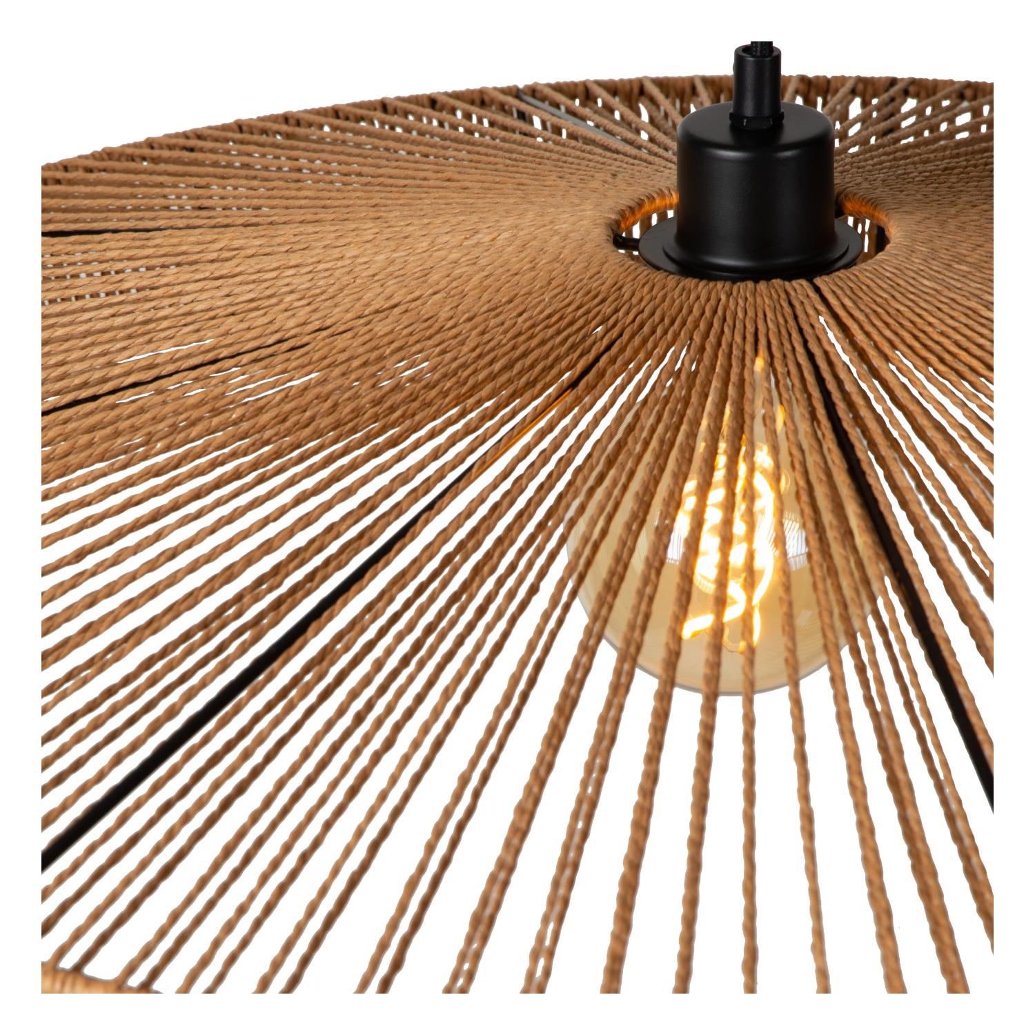 YUNKAI - Suspension - Ø 50 cm - 1xE27 - Naturel
