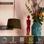 WOOLLY - Suspension - Ø 28 cm - 1xE27 - Vert