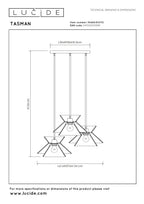 TASMAN - Suspension - 3xE27 - Naturel