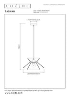 TASMAN - Hanglamp - 1xE27 - Naturel