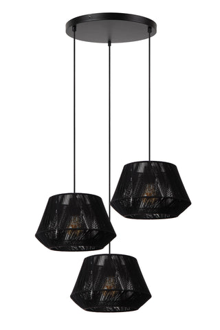 JESSICA - Suspension - Ø 35,5 cm - 3xE27 - Noir