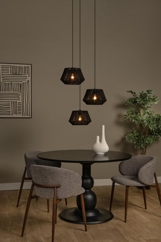 JESSICA - Suspension - Ø 35,5 cm - 3xE27 - Noir