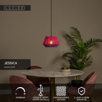 JESSICA - Suspension - Ø 30 cm - 1xE27 - Rose
