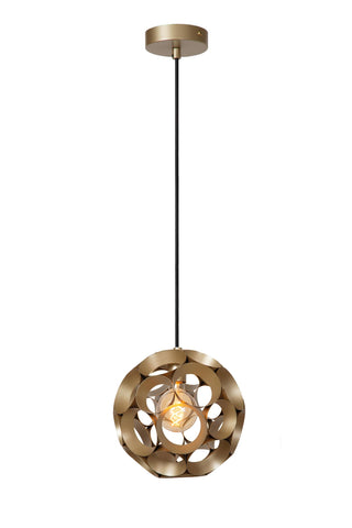 HANNELORE - Hanglamp - Ø 30 cm - 1xE27 - Mat Goud / Messing