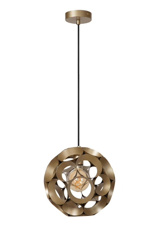 HANNELORE - Hanglamp - Ø 30 cm - 1xE27 - Mat Goud / Messing