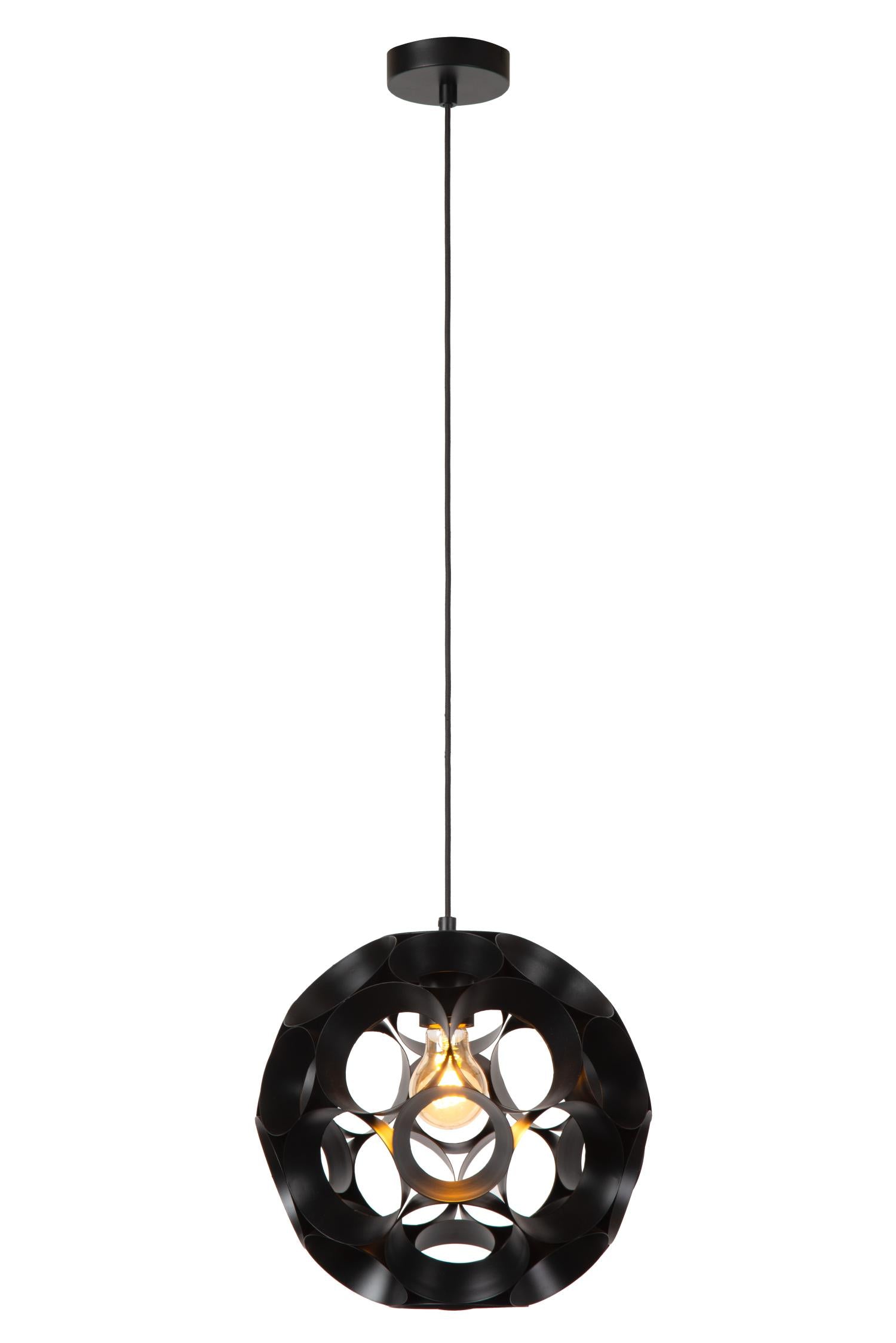 HANNELORE - Suspension - Ø 30 cm - 1xE27 - Noir