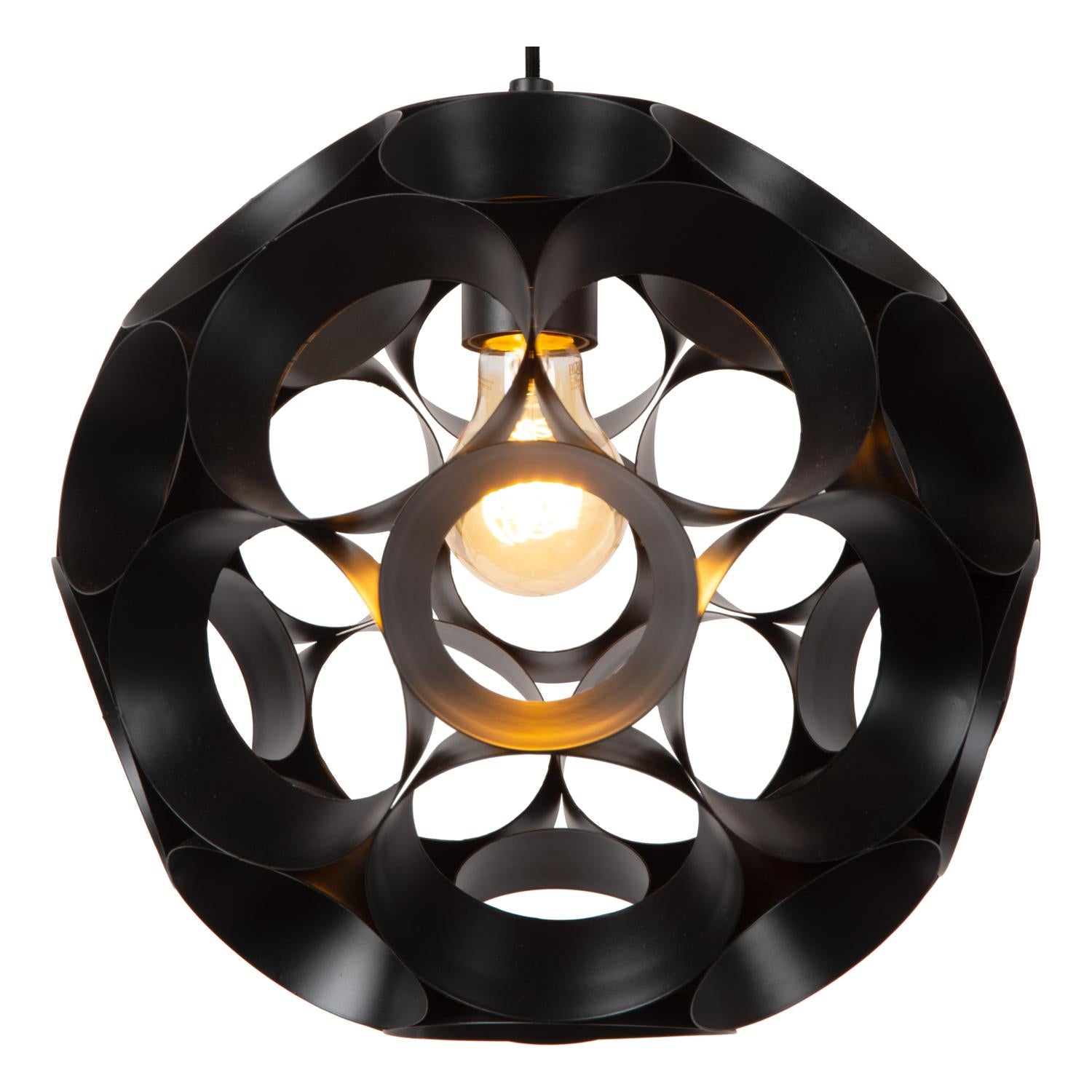 HANNELORE - Suspension - Ø 30 cm - 1xE27 - Noir