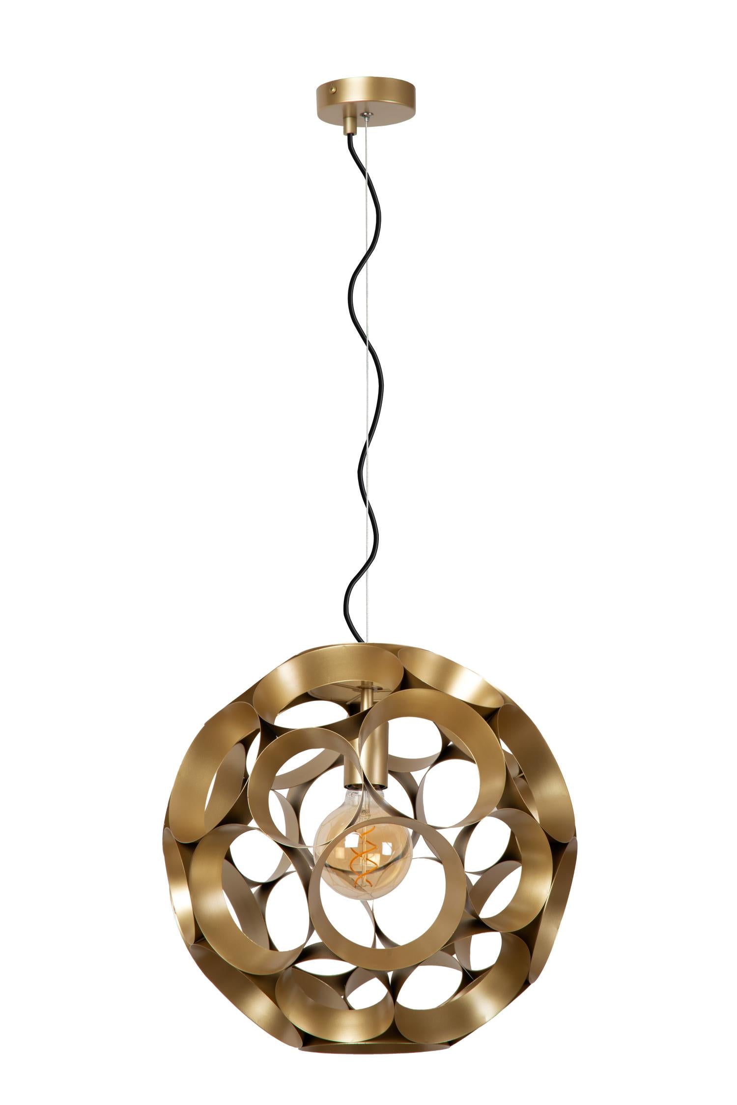HANNELORE - Hanglamp - Ø 40 cm - 1xE27 - Mat Goud / Messing