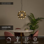 HANNELORE - Hanglamp - Ø 40 cm - 1xE27 - Mat Goud / Messing
