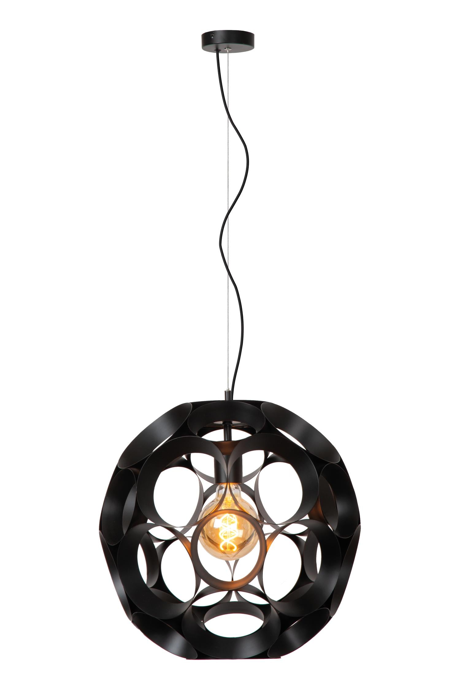 HANNELORE - Suspension - Ø 40 cm - 1xE27 - Noir