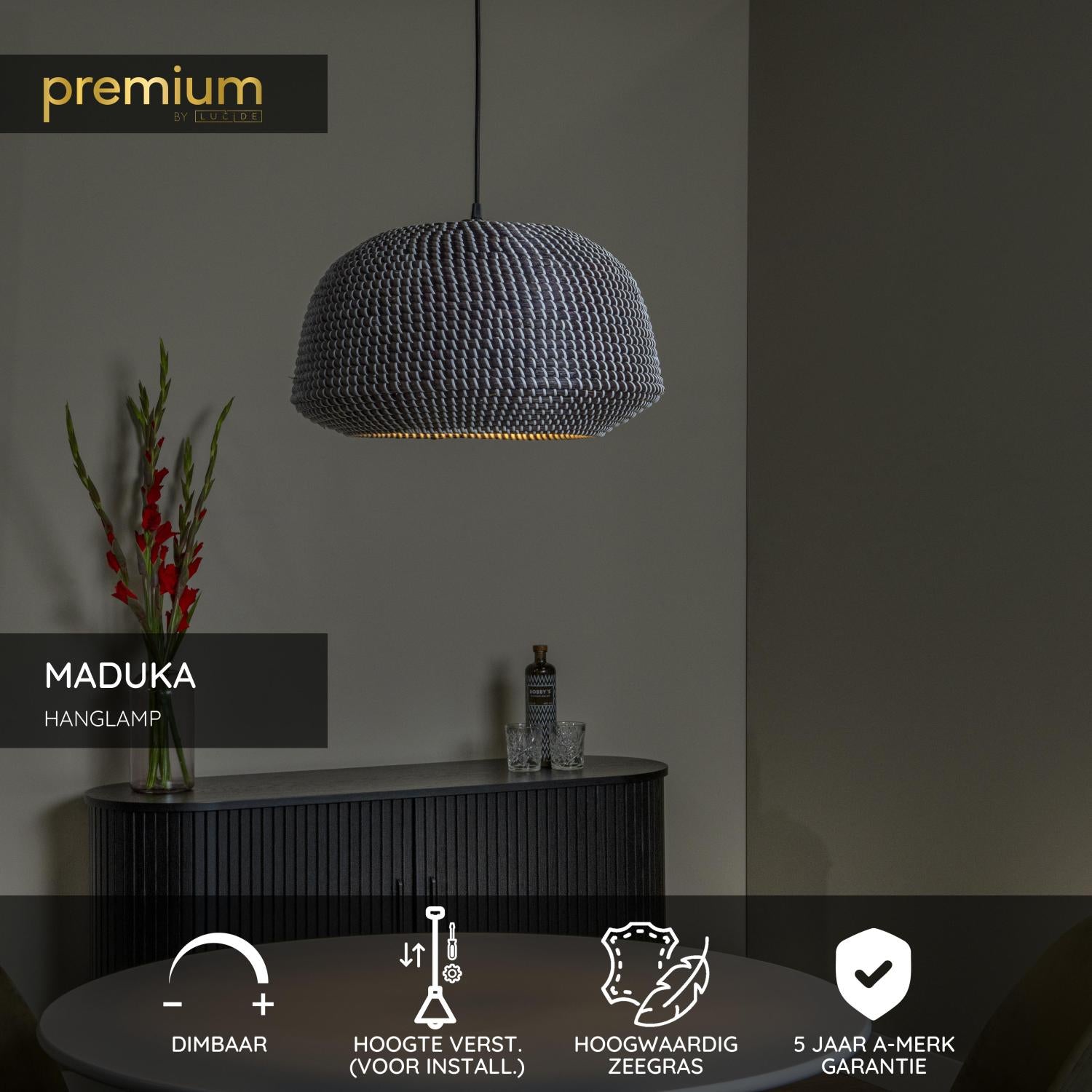 MADUKA - Suspension - 1xE27 - Noir