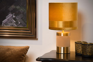 EXTRAVAGANZA FRIZZLE - Lampe de table - Ø 18 cm - 1xE14 - Jaune