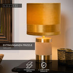 EXTRAVAGANZA FRIZZLE - Lampe de table - Ø 18 cm - 1xE14 - Jaune