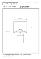 EXTRAVAGANZA FRIZZLE - Lampe de table - Ø 18 cm - 1xE14 - Rose