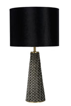EXTRAVAGANZA VELVET - Lampe de table - Ø 25 cm - 1xE27 - Noir