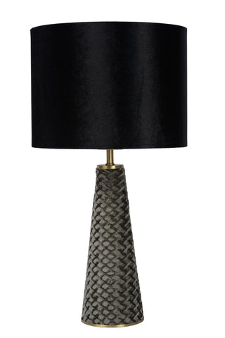 EXTRAVAGANZA VELVET - Lampe de table - Ø 25 cm - 1xE27 - Noir