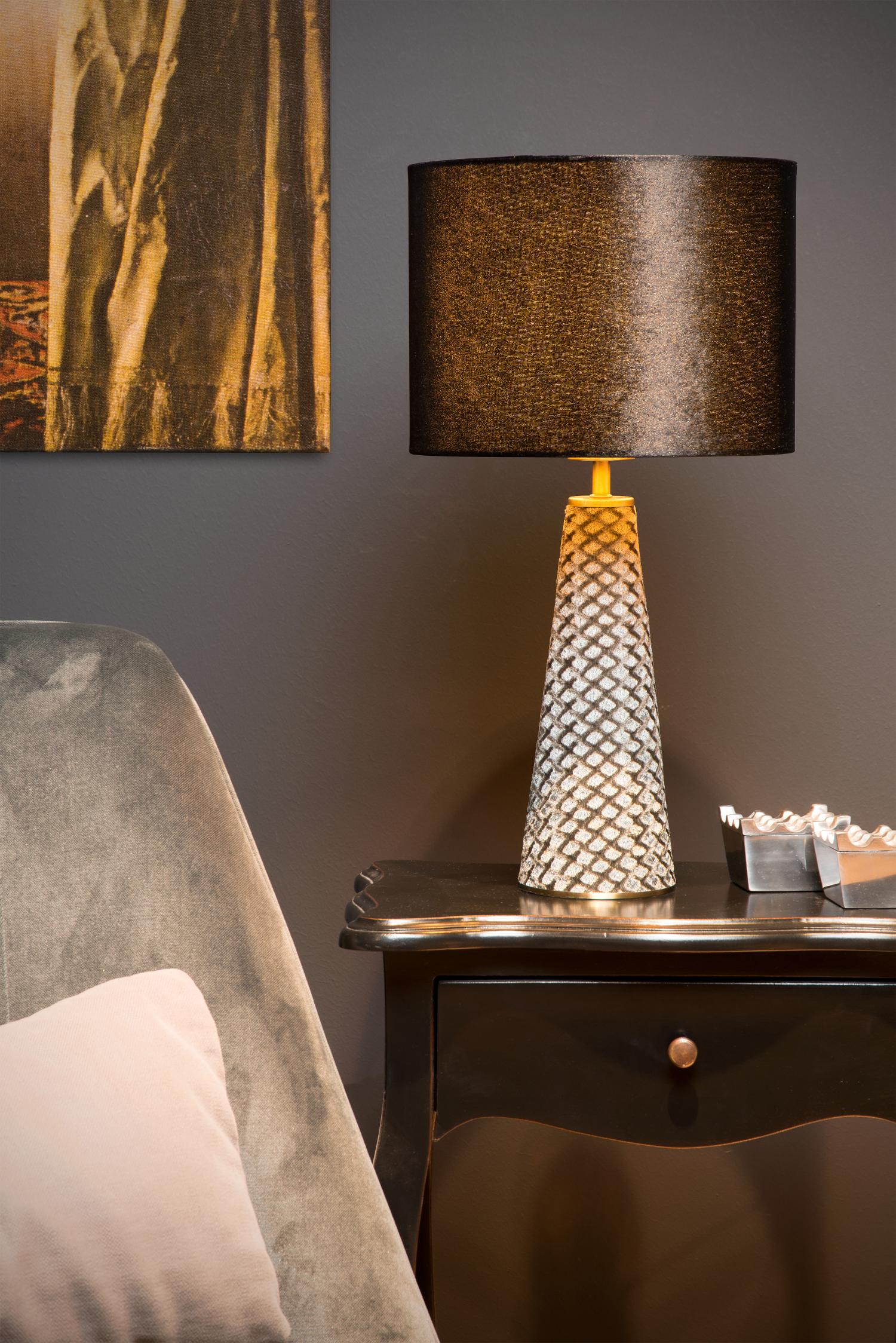 EXTRAVAGANZA VELVET - Table lamp - Ø 25 cm - 1xE27 - Black