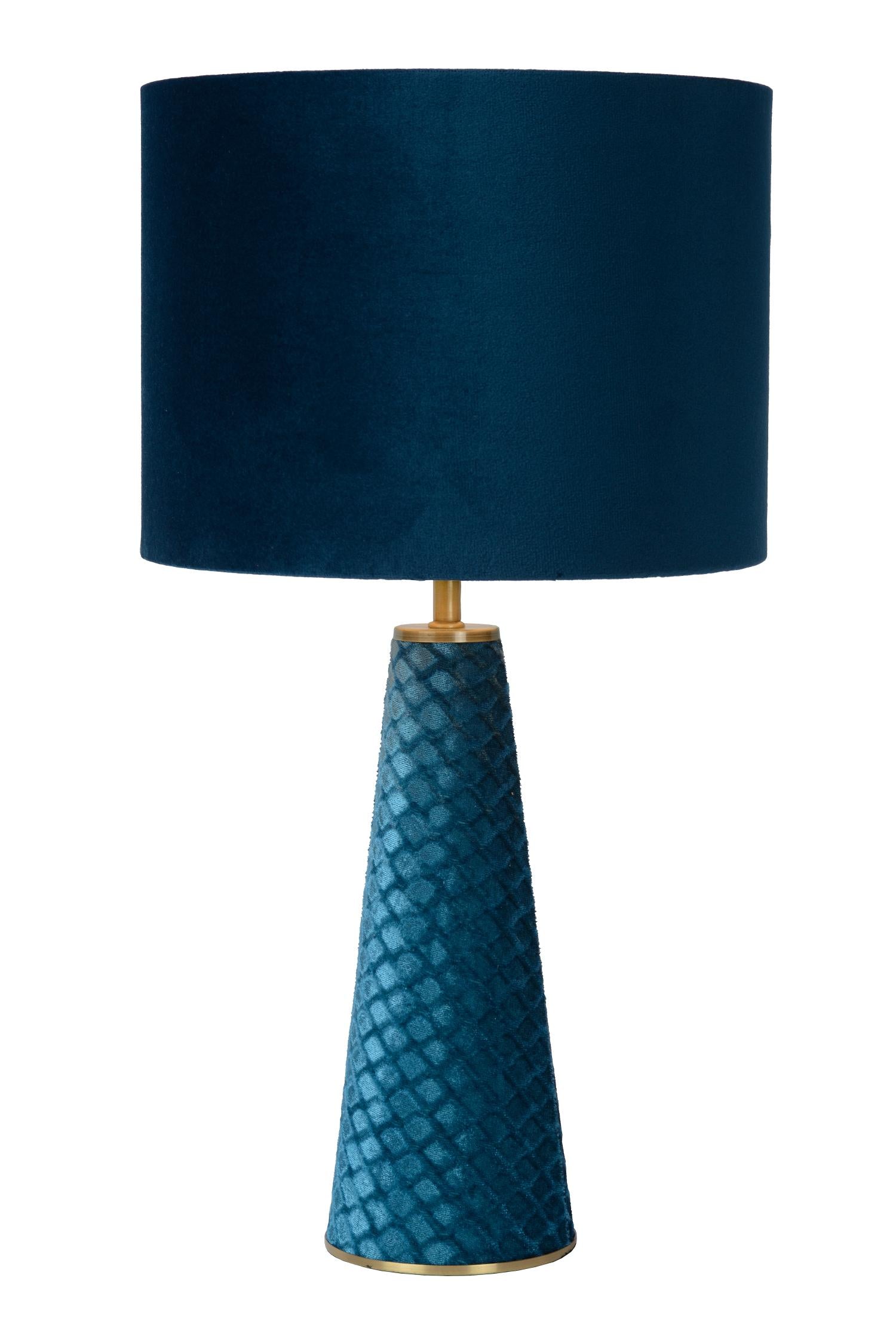 EXTRAVAGANZA VELVET - Lampe de table - Ø 25 cm - 1xE27 - Turquoise