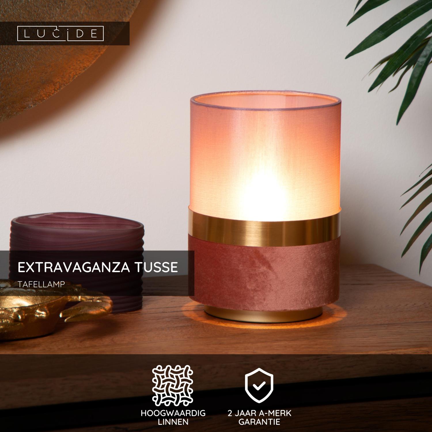 EXTRAVAGANZA TUSSE - Table lamp - Ø 15 cm - 1xE14 - Pink