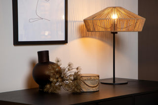 YUNKAI - Lampe de table - Ø 40 cm - 1xE27 - Naturel