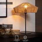 YUNKAI - Lampe de table - Ø 40 cm - 1xE27 - Naturel