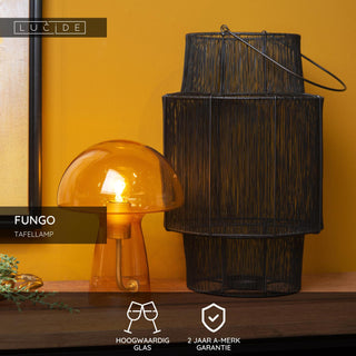 FUNGO - Tafellamp - 1xE27 - Oranje