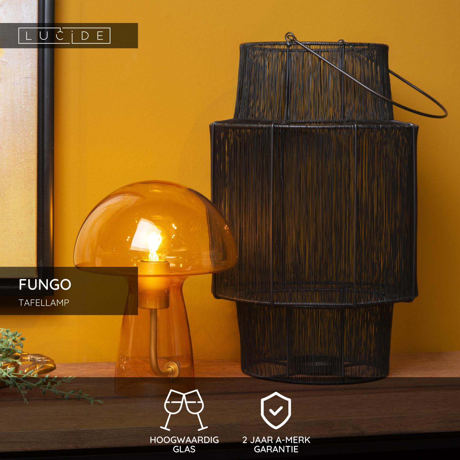 FUNGO - Tafellamp - 1xE27 - Oranje