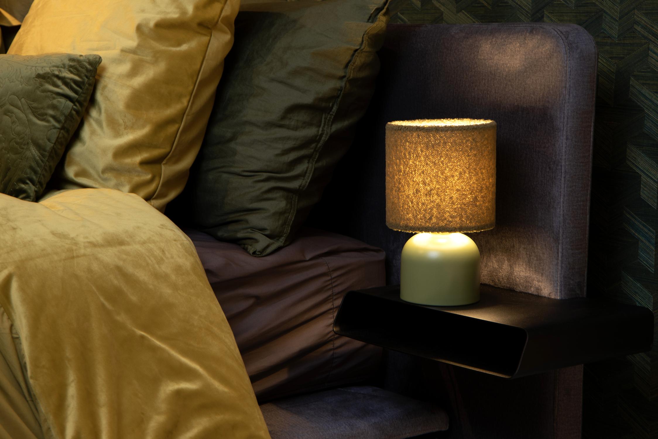WOOLLY - Table lamp - Ø 16 cm - 1xE14 - Green