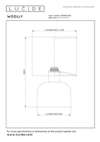 WOOLLY - Tafellamp - Ø 16 cm - 1xE14 - Beige