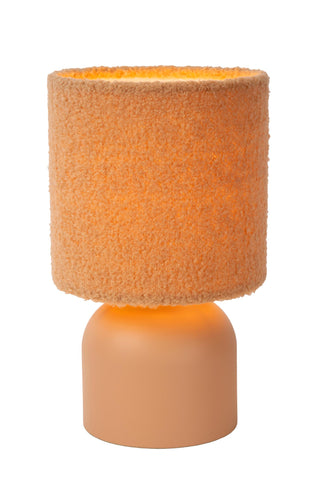 WOOLLY - Tafellamp - Ø 16 cm - 1xE14 - Okergeel
