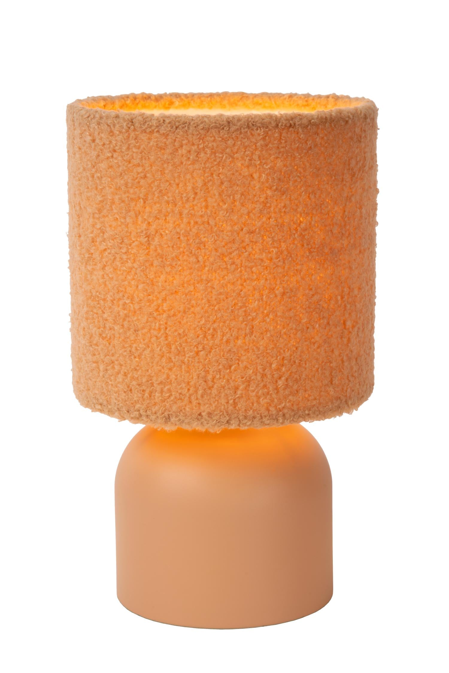 WOOLLY - Tafellamp - Ø 16 cm - 1xE14 - Okergeel