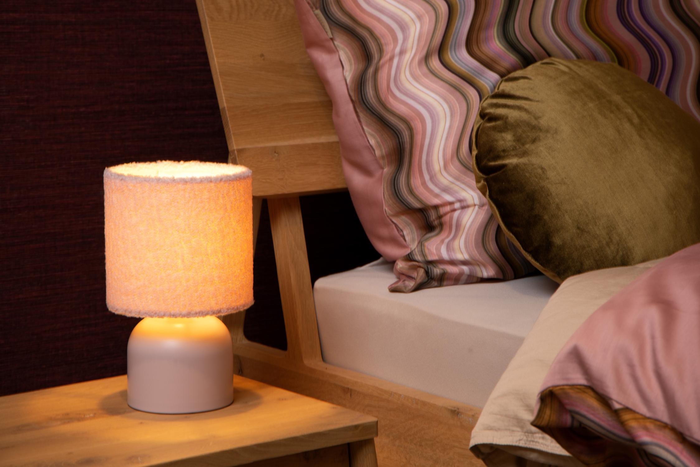 WOOLLY - Table lamp - Ø 16 cm - 1xE14 - Pink