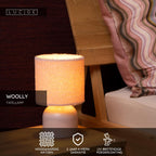 WOOLLY - Lampe de table - Ø 16 cm - 1xE14 - Rose