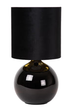 ESTERAD - Lampe de table - Ø 24 cm - 1xE14 - Noir