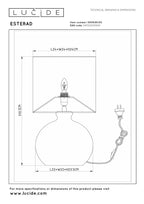ESTERAD - Tafellamp - Ø 24 cm - 1xE14 - Groen